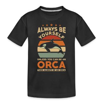 Orque Whale Dicton - T-shirt bio Premium Enfant - noir - Devant