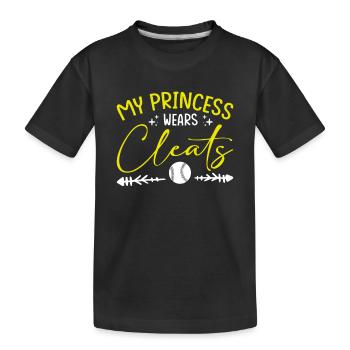Baseball Softball Mama - Kinder Premium Bio T-Shirt - Schwarz - Vorne