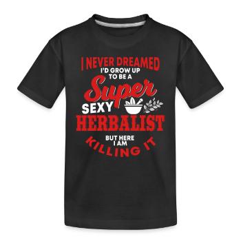 T-shirt de guérisseur à base de plantes amusant pour les pharmaciens - T-shirt bio Premium Enfant - noir - Devant