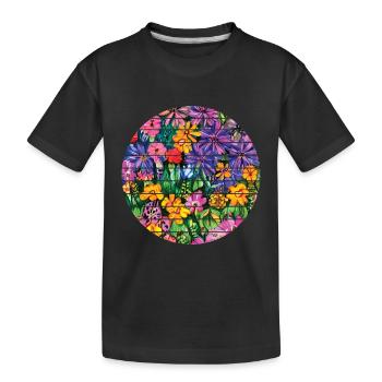 Garden, gardening, gardening, hobby gardener, gardener - Kids' Premium Organic T-Shirt - black - Front