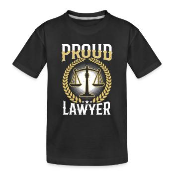Fier avocat Diplôme Avocat Avocat - T-shirt bio Premium Enfant - noir - Devant