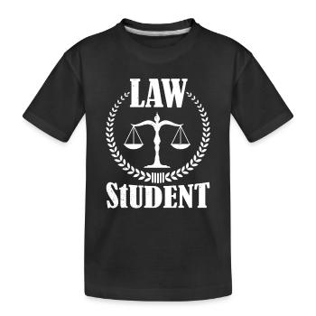 Law Student Lawyer Lawyer Lawyer Law - Kids' Premium Organic T-Shirt - black - Front