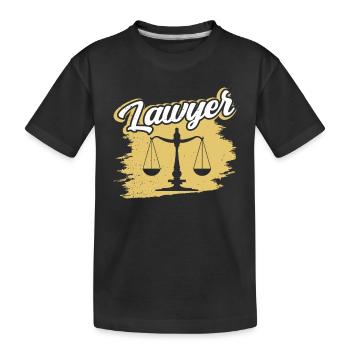 Rechtsanwalt Abschluss Jura Jurist - Kinder Premium Bio T-Shirt - Schwarz - Vorne
