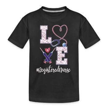 Tenue pour infirmière autorisée - T-shirt bio Premium Enfant - noir - Devant