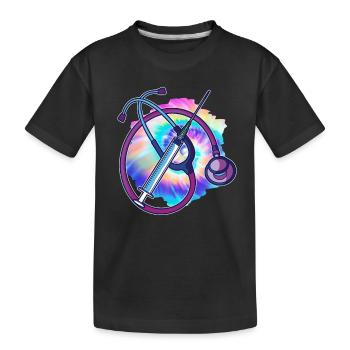Soins infirmiers autorisés - T-shirt bio Premium Enfant - noir - Devant