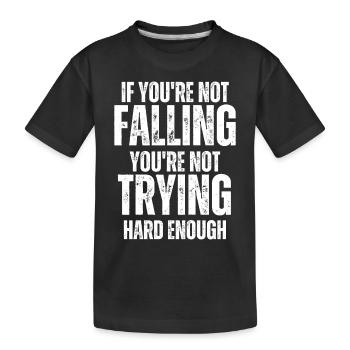 Wing Foil Wingsurfing Foil Wing - Kids' Premium Organic T-Shirt - black - Front