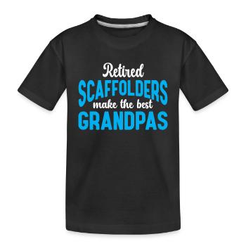 Échafaudage Cadeau Artisan Travail Échafaudage - T-shirt bio Premium Enfant - noir - Devant