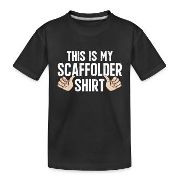 Échafaudage Cadeau Artisan Travail Échafaudage - T-shirt bio Premium Enfant - noir - Devant