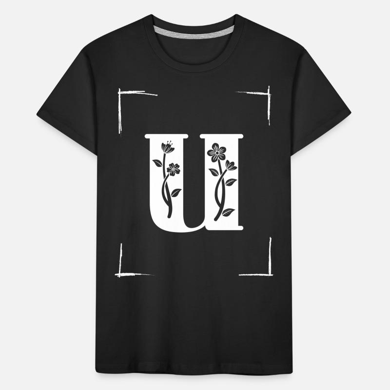letetr U initial Kids' Premium Organic T-Shirt