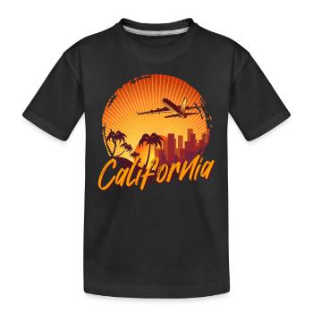Californie - T-shirt bio Premium Enfant - noir - Devant