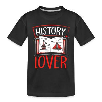 Histoire Amoureux Profession Historien Histoire - T-shirt bio Premium Enfant - noir - Devant