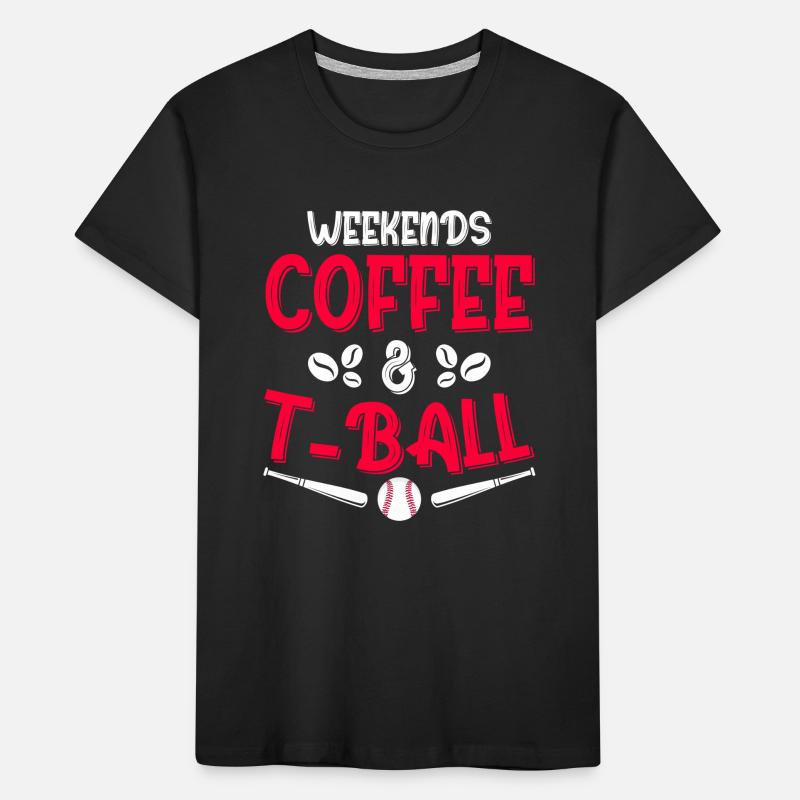 Teeball Tee Ball Tball Mom Kids' Premium Organic T-Shirt
