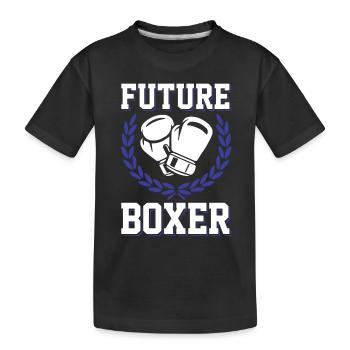 Avenir Boxer - T-shirt bio Premium Enfant - noir - Devant