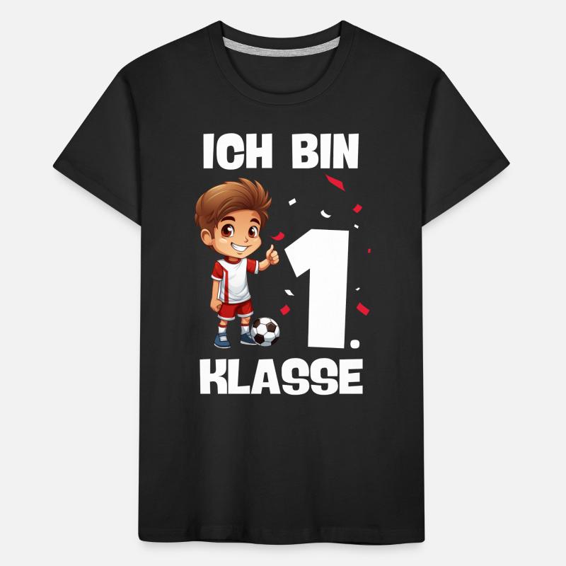 Schulkind Schulanfang Einschulung Erstklässler Kinder Premium Bio T-Shirt