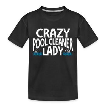 Nettoyage de piscine Travail Gardien de piscine - T-shirt bio Premium Enfant - noir - Devant