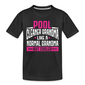 Nettoyage de piscine Travail Gardien de piscine - T-shirt bio Premium Enfant - noir - Devant