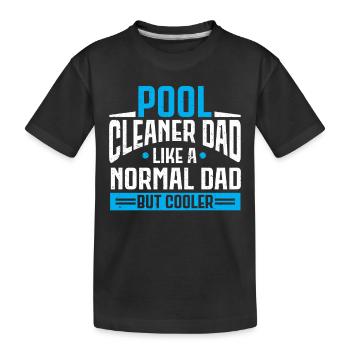 Nettoyage de piscine Travail Gardien de piscine - T-shirt bio Premium Enfant - noir - Devant