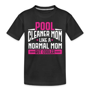 Nettoyage de piscine Travail Gardien de piscine - T-shirt bio Premium Enfant - noir - Devant