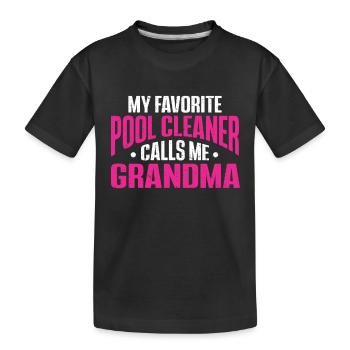 Nettoyage de piscine Travail Gardien de piscine - T-shirt bio Premium Enfant - noir - Devant