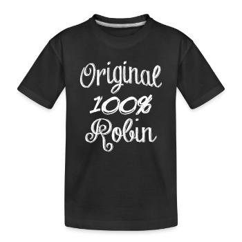 Original 100 % Robin - T-shirt bio Premium Enfant - noir - Devant