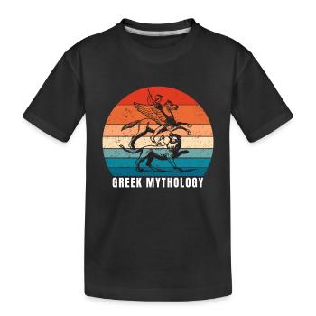 Greek Mythology Gods Ancient Greece - Kids' Premium Organic T-Shirt - black - Front
