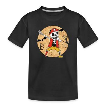 Halloween Dabbing Pirate Skeleton Funny Dab Dance - T-shirt bio Premium Enfant - noir - Devant