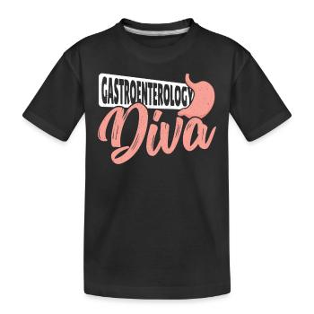 Diva gastroentérologue Gastroentérologie - T-shirt bio Premium Enfant - noir - Devant