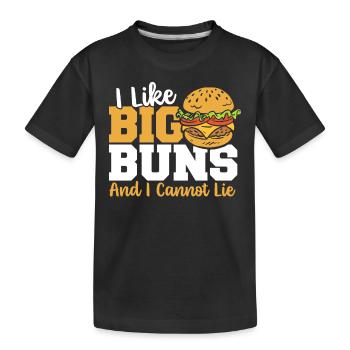 J’aime les gros rouleaux et je ne peux pas mentir - T-shirt bio Premium Enfant - noir - Devant
