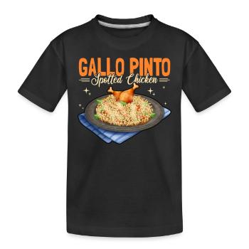 Gallo Pinto Poulet tacheté - T-shirt bio Premium Enfant - noir - Devant