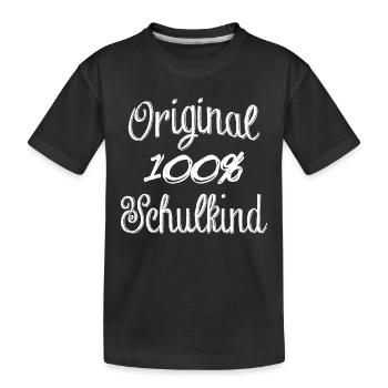 Original 100% écolier - T-shirt bio Premium Enfant - noir - Devant
