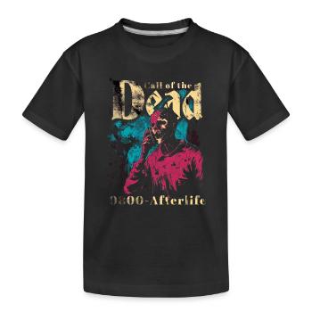 Zombie-Horror-Ruf - Kinder Premium Bio T-Shirt - Schwarz - Vorne