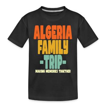 Algeria Family Trip Holidays - Kids' Premium Organic T-Shirt - black - Front