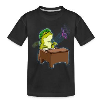 Pianiste Frog - T-shirt bio Premium Enfant - noir - Devant