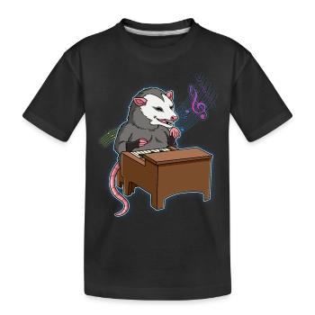 Pianiste Opossum - T-shirt bio Premium Enfant - noir - Devant
