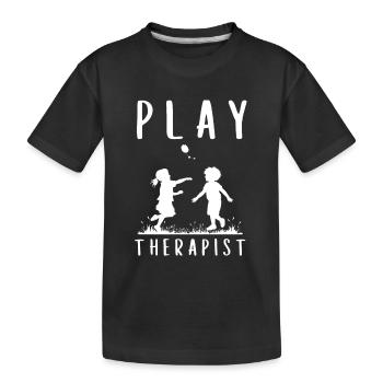 Play Therapist - Recreational Therapy Therapist RT - Kids' Premium Organic T-Shirt - black - Front