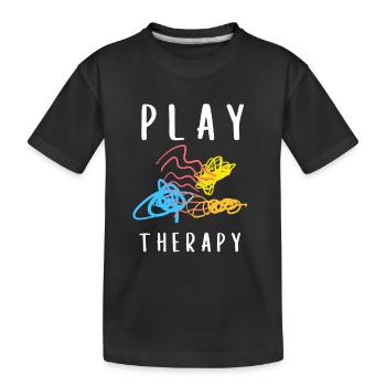 Play Therapist - Recreational Therapy Therapist RT - Kids' Premium Organic T-Shirt - black - Front