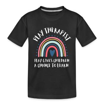 Play Therapist - Recreational Therapy Therapist RT - Kids' Premium Organic T-Shirt - black - Front