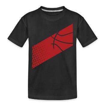 Basketball Basketballer - Kinder Premium Bio T-Shirt - Schwarz - Vorne