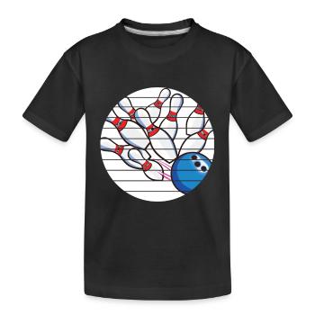 Bowling Club Bowling Club Bowling Club Bowling - T-shirt bio Premium Enfant - noir - Devant