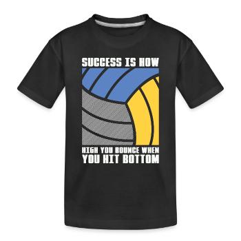 Beach Volleyball Success Is How High Beachball - Kinder Premium Bio T-Shirt - Schwarz - Vorne