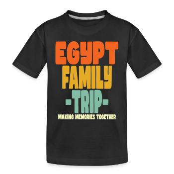 Egypt Family Trip Holidays - Kids' Premium Organic T-Shirt - black - Front