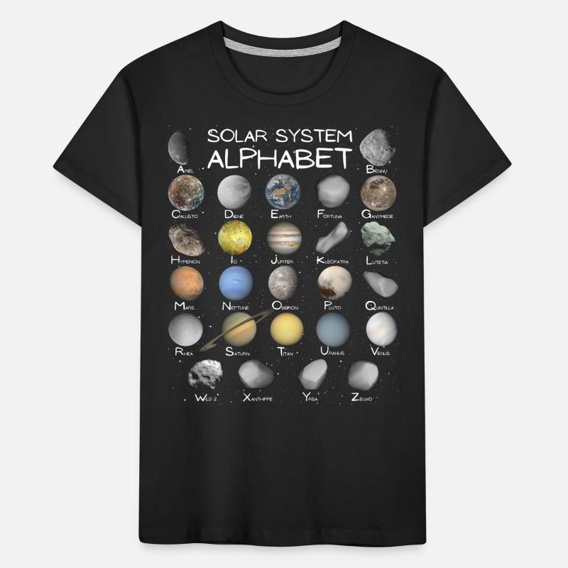 Solar System ABC Kids' Premium Organic T-Shirt
