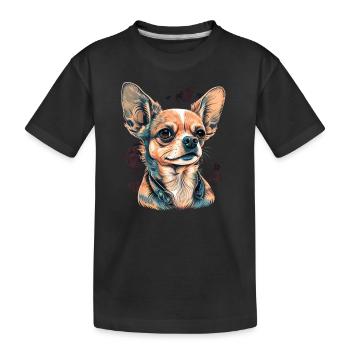 Chihuahua | Puppy Mom Funny Dog Cute Beautiful - Kids' Premium Organic T-Shirt - black - Front