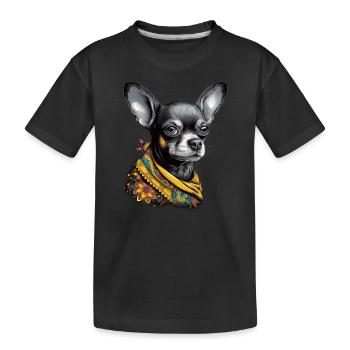 Chihuahua | Puppy Mom Funny Dog Cute Beautiful - Kids' Premium Organic T-Shirt - black - Front