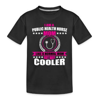 Krankenpflegens Gesundheitswesen Mama - Kinder Premium Bio T-Shirt - Schwarz - Vorne