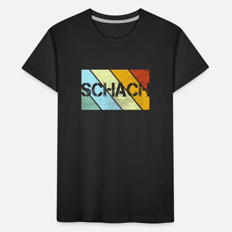 Échecs Rétro T-shirt bio Premium Enfant