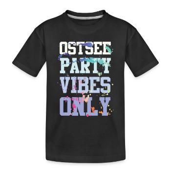 Ambiance de fête de la mer Baltique - T-shirt bio Premium Enfant - noir - Devant