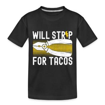 Electrician Electronics Technician - Kids' Premium Organic T-Shirt - black - Front