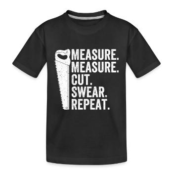 Tournage sur bois, tourneurs sur bois, charpentiers, charpentiers - T-shirt bio Premium Enfant - noir - Devant