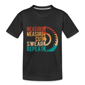 Tournage sur bois, tourneurs sur bois, charpentiers, charpentiers - T-shirt bio Premium Enfant - noir - Devant